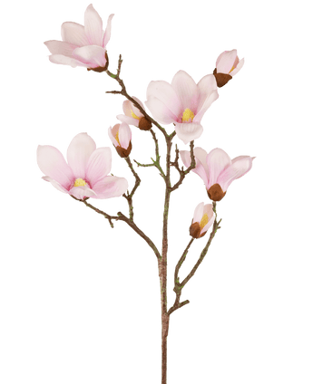 Kunstig magnoliagren Real Touch Pink 98 cm