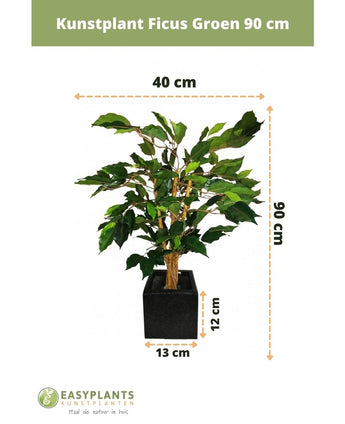 Kunstig plante Ficus Green 90 cm