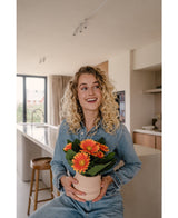Kunstig plante Gerbera 28 cm orange