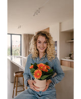 Kunstig plante Gerbera 28 cm orange