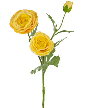 Kunstig rose "Emine" Real Touch Yellow 62 cm