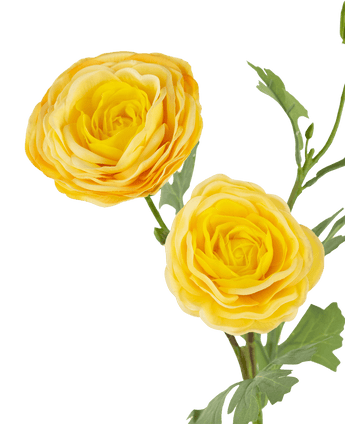 Kunstig rose "Emine" Real Touch Yellow 62 cm