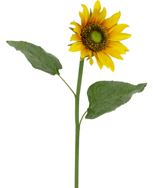 Kunstig solsikke 52 cm gul