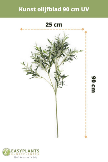 Kunstigt olivenblad 90 cm UV