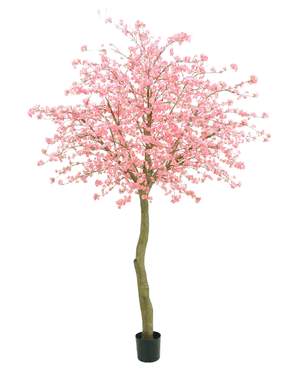 Kunstigt træ Kirsebærblomst pink 330 cm