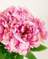 Silke kunstig blomsterbuket Peony Light Pink
