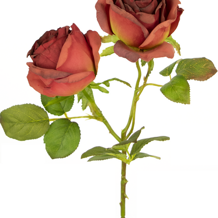 Kunstig rose Deluxe 55 cm rød