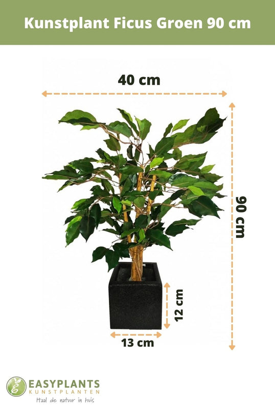 Kunstig plante Ficus Green 90 cm