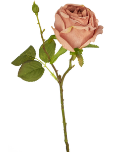 Kunstig rose Deluxe 45 cm pink