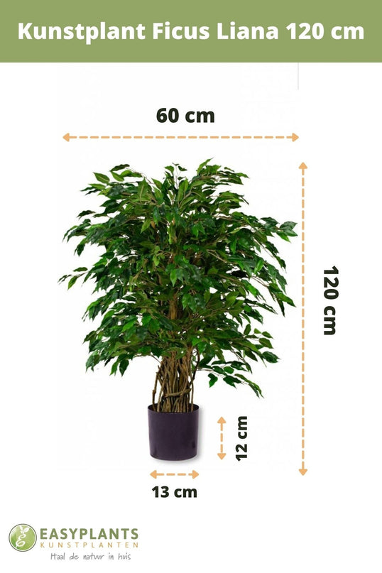 Kunstig plante Ficus Liana 120 cm