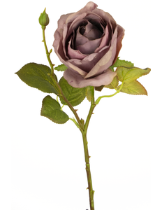 Kunstig rose Deluxe 45 cm lilla