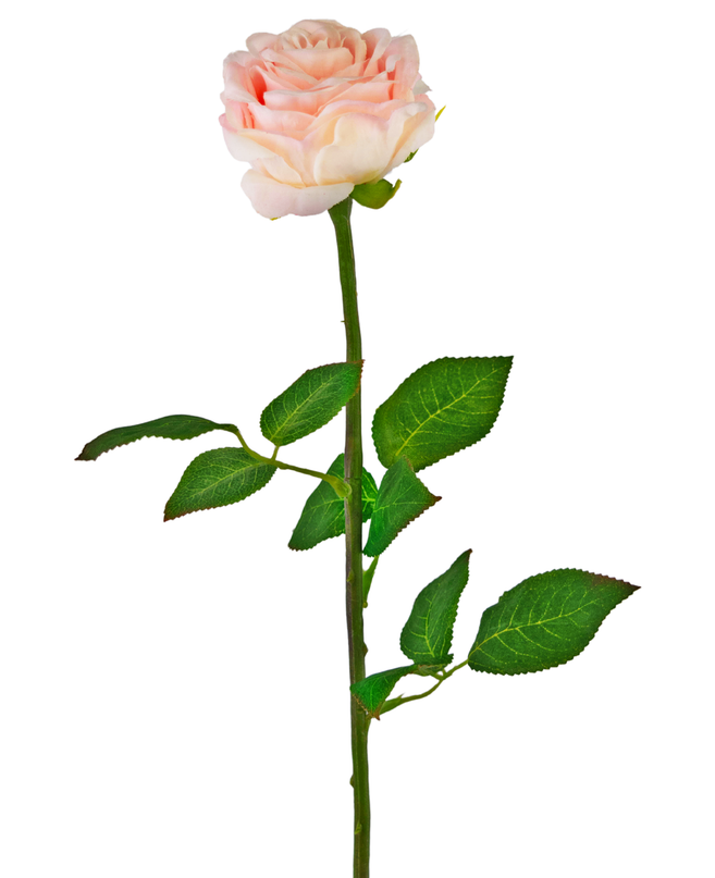 Kunstig blomst Rose Classic 54 cm lyserød