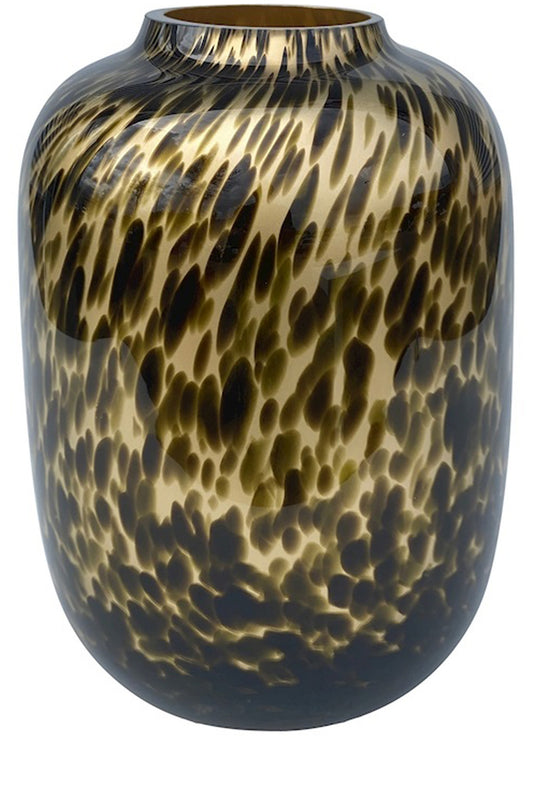 Vase Artic Cheetah guld Ø33 x H45 cm