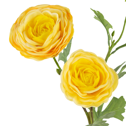 Kunstig rose "Emine" Real Touch Yellow 62 cm