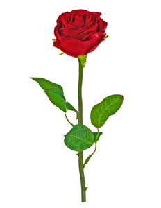 Kunstig blomst Rose Classic 54 cm rød