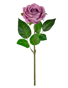 Kunstig rose "Emine" Real Touch Dark Pink 43 cm