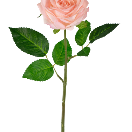 Kunstig rose "Emine" Real Touch Pink 43cm