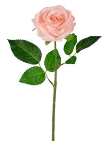 Kunstig rose "Emine" Real Touch Pink 43cm
