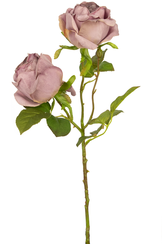 Kunstig rose Deluxe 55 cm lilla