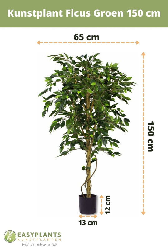 Kunstig plante Ficus Green 150 cm