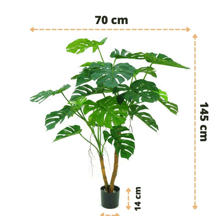 Kunstig plante Monstera på stilk 145 cm