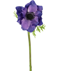 Kunstig blomst Anemone 43 cm lilla