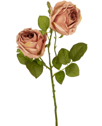 Kunstig rose Deluxe 55 cm pink