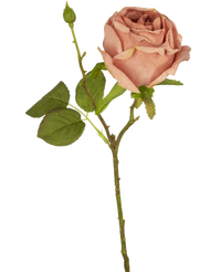 Kunstig rose Deluxe 45 cm pink