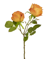 Kunstig rose Deluxe 55 cm fersken