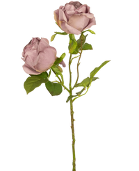 Kunstig rose Deluxe 55 cm lilla