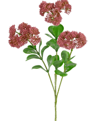 Kunstig gren Sedum 56 cm pink