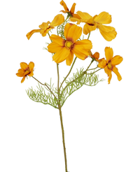 Kunstig blomst Cosmos 74 cm orange