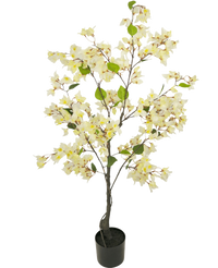Bougainvillea kunstig plante 120 cm hvid