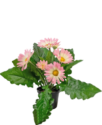 Kunstig plante Gerbera 28 cm pink