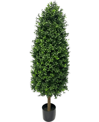Kunstig pyramide af buksbom i romersk stil UV 120 cm