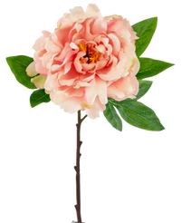 Kunstig blomst Pæon 61 cm blød pink